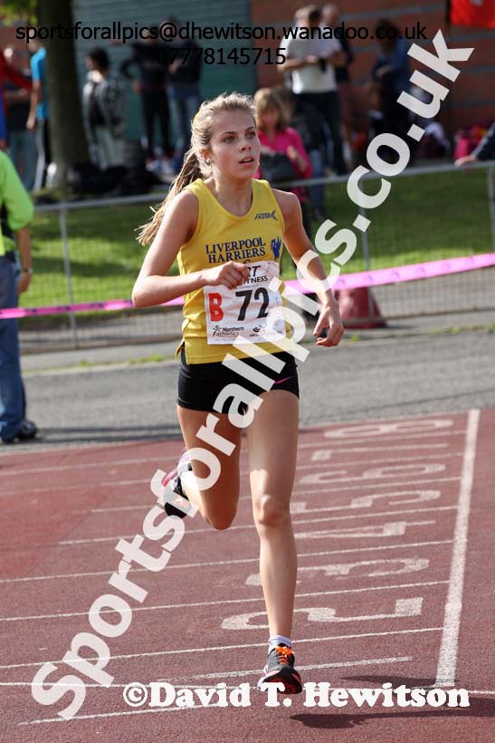 Girls under-15s, Northern Road Relays, Blackpool. Photo: David T. Hewitson/Sports for All Pics